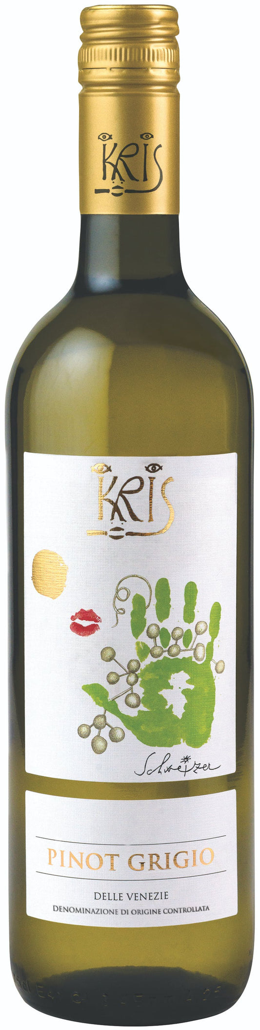 Kris Pinot Grigio 2023  Front Bottle Shot
