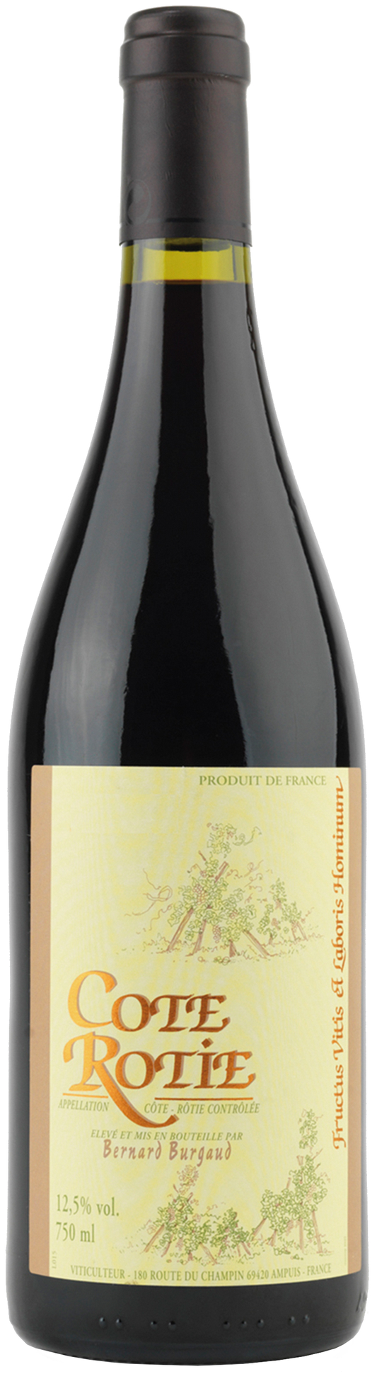 Bernard Burgaud Cote Rotie 2022  Front Bottle Shot