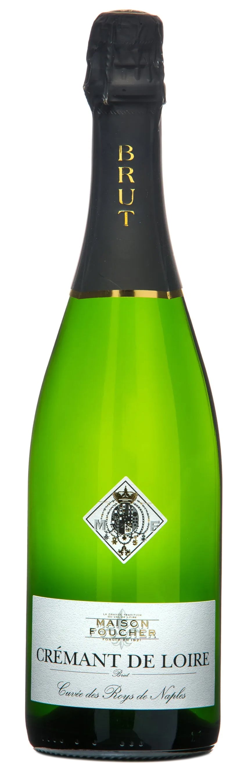 Maison Foucher Cremant de Loire Cuvee des Roys de Naples Brut  Front Bottle Shot