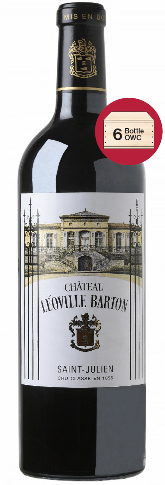 Chateau Leoville Barton 6-Pack 2023 in Wood Case (OWC Futures Pre-Sale) 2023  Front Bottle Shot