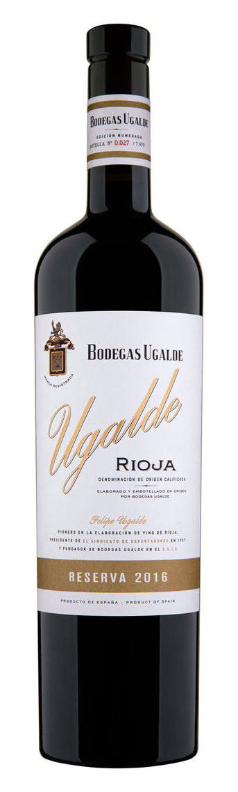 Bodegas Ugalde Felipe Ugalde Reserva 2016  Front Bottle Shot