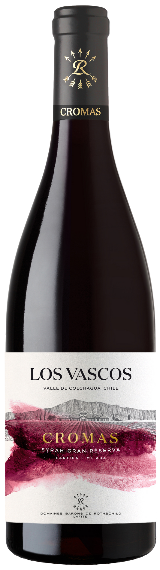 Los Vascos Cromas Gran Reserva Syrah 2020  Front Bottle Shot