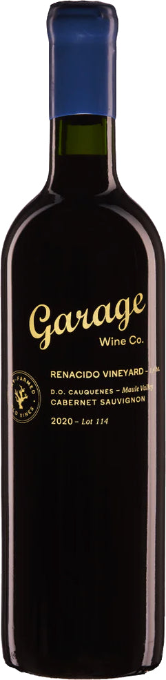 Garage Wine Co. Renacido Vineyard Lot 114 Cabernet Sauvignon 2020  Front Bottle Shot