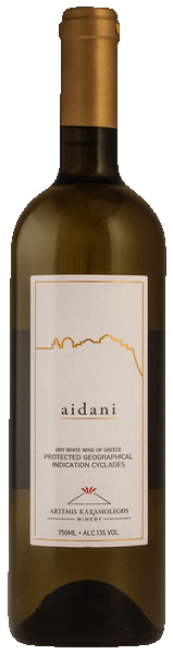 Artemis Karamolegos Cyclades Aidani 2021  Front Bottle Shot