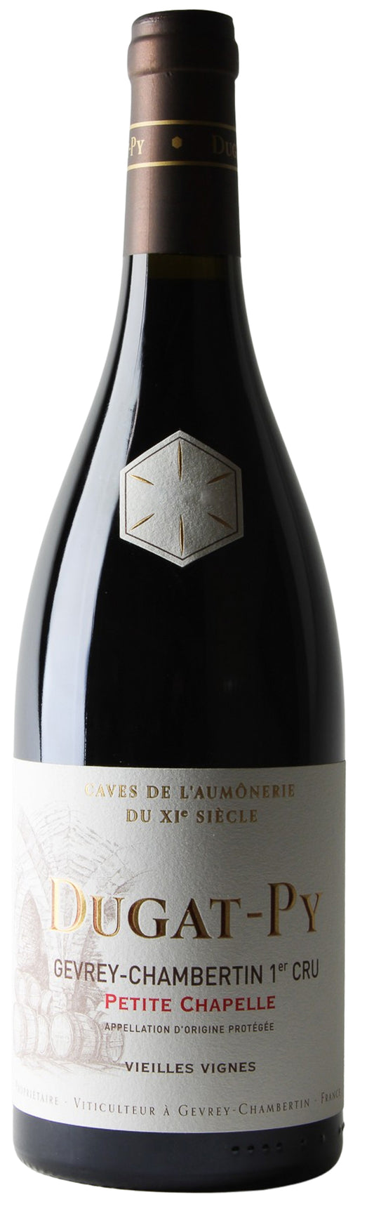 Dugat-Py Gevrey-Chambertin Petite Chapelle Premier Cru Vieilles Vignes 2021  Front Bottle Shot