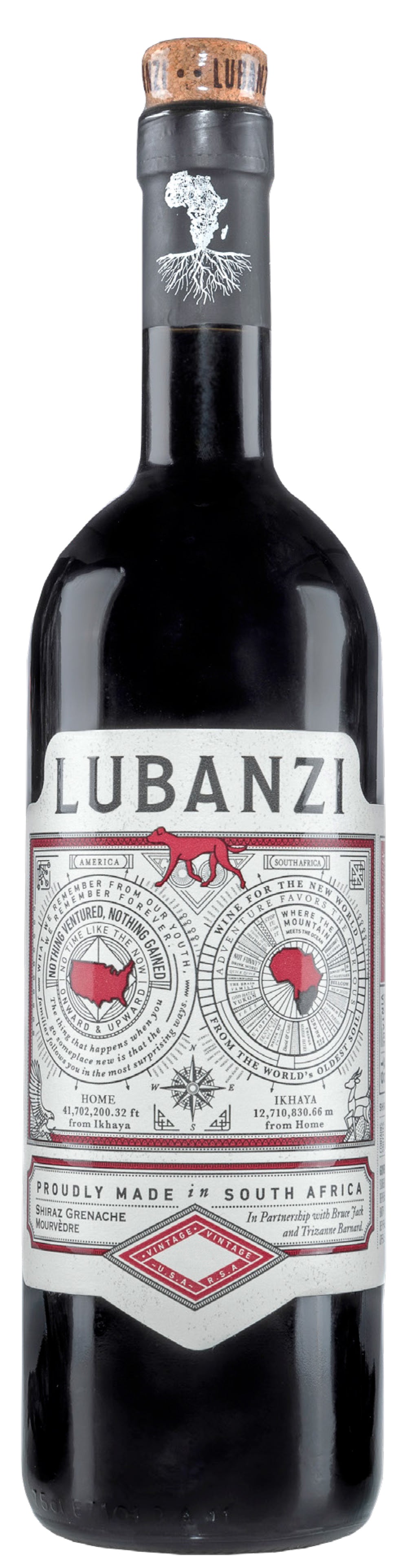 Lubanzi Red Blend 2022  Front Bottle Shot