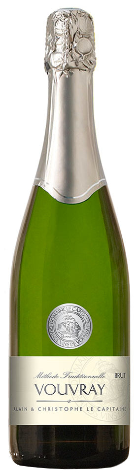 Domaine Le Capitaine Vouvray Methode Traditionnelle  Front Bottle Shot