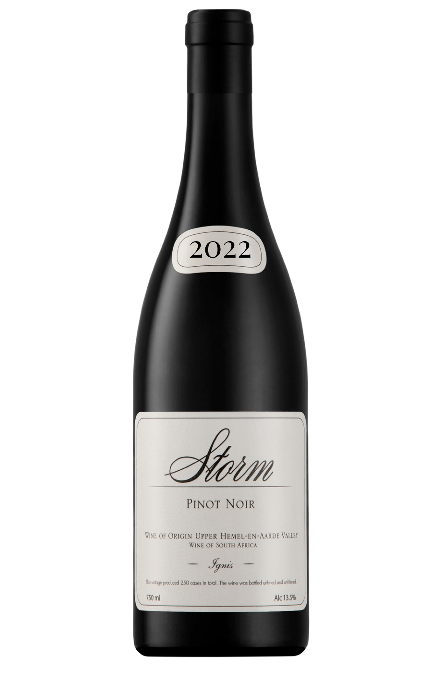 Storm Ignis Pinot Noir 2022  Front Bottle Shot