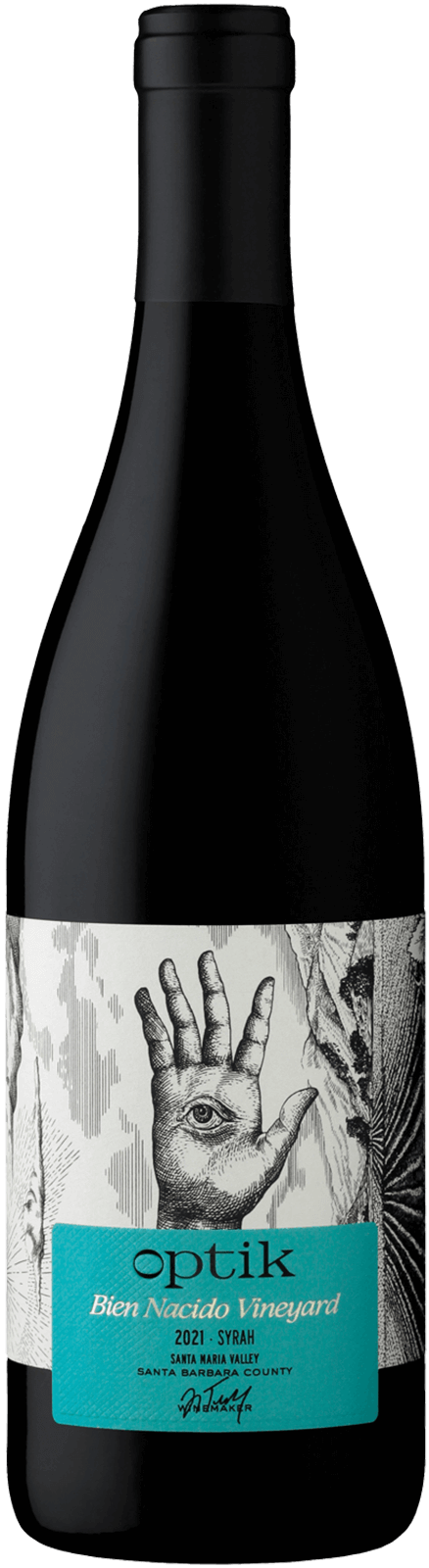 Optik Bien Nacido Syrah 2021  Front Bottle Shot