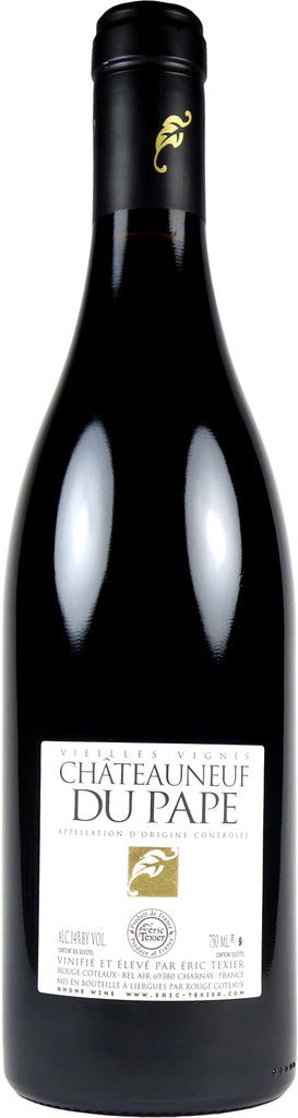 Eric Texier Chateauneuf-du-Pape Vieilles Vignes 2020  Front Bottle Shot