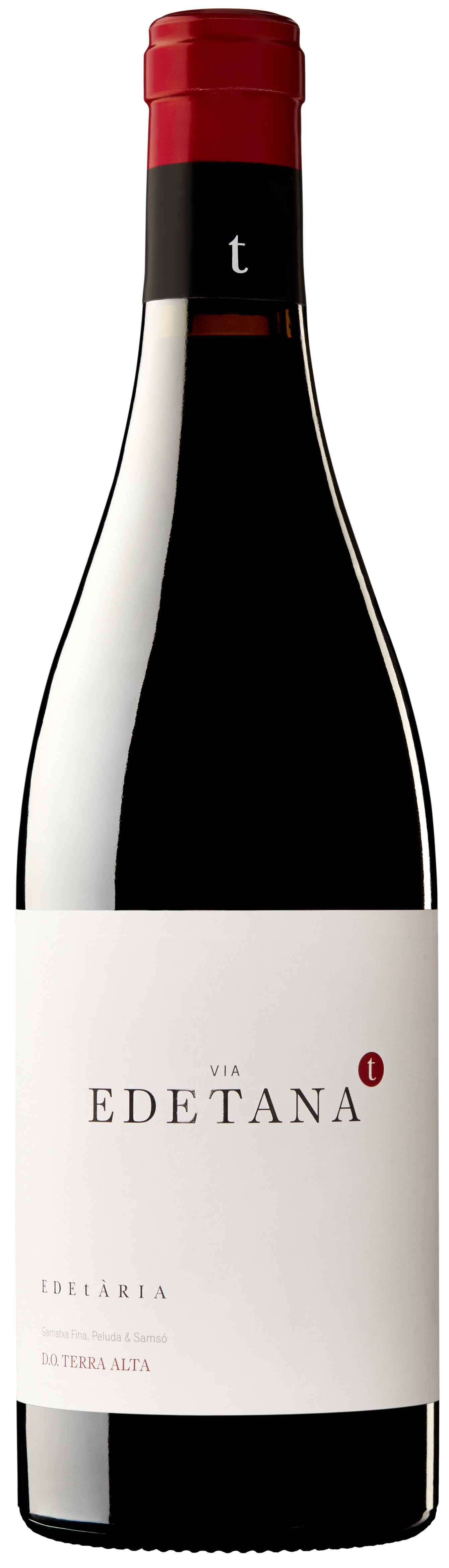 Bodegas Edetaria Via Edetana Negra 2019  Front Bottle Shot