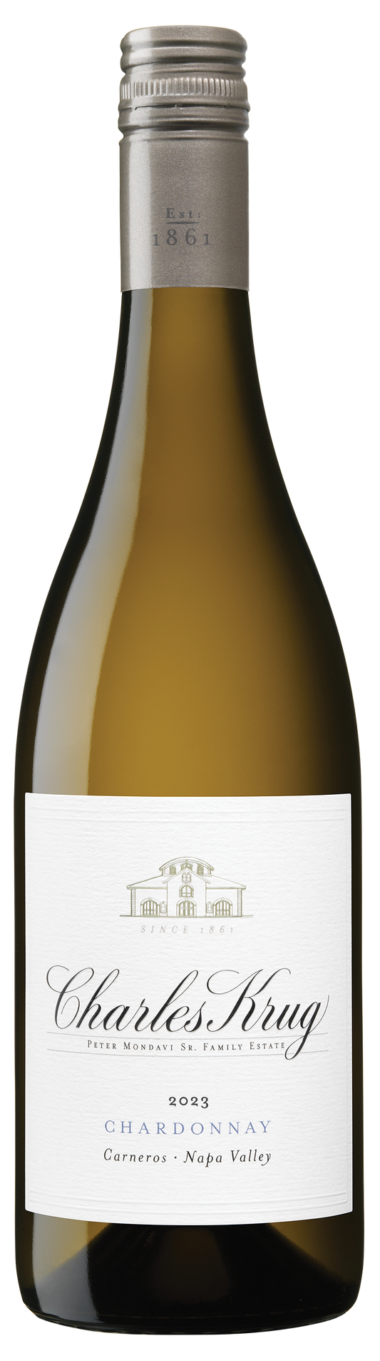 Charles Krug Carneros Chardonnay 2023  Front Bottle Shot