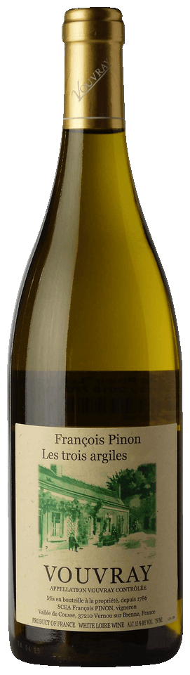 Francois Pinon Les Trois Argiles Vouvray 2020  Front Bottle Shot