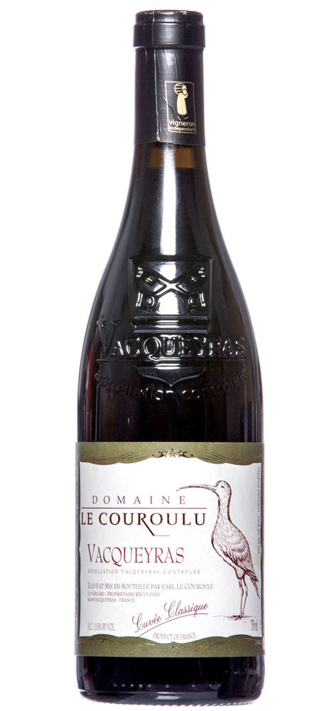 Domaine le Couroulu Vacqueyras Cuvee Classique 2020  Front Bottle Shot