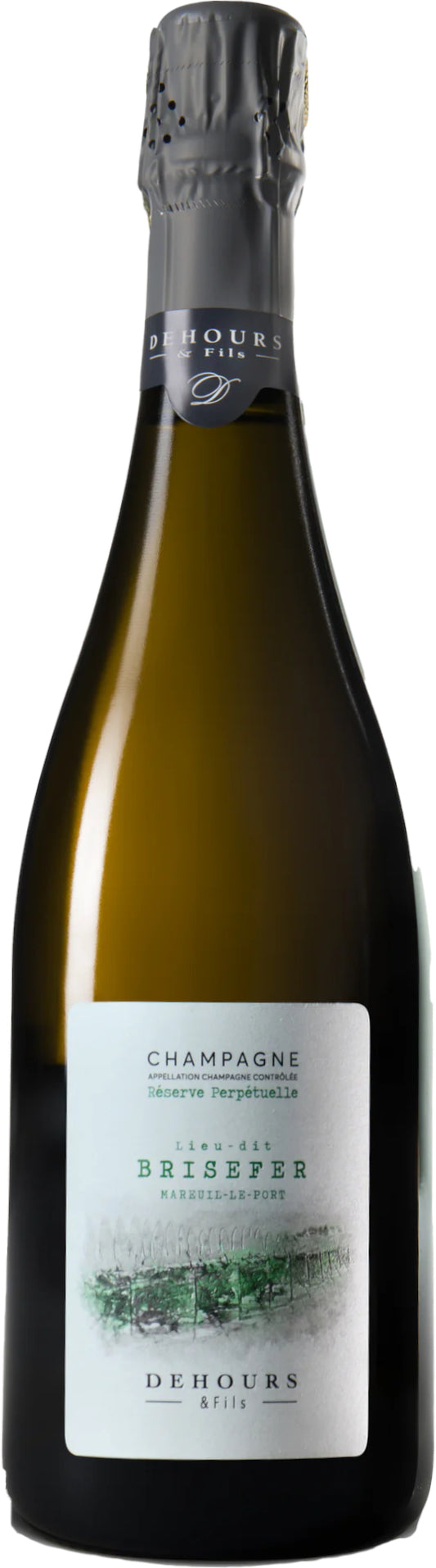 Dehours Brisefer Lieu-Dit Reserve Perpetuelle Extra Brut  Front Bottle Shot