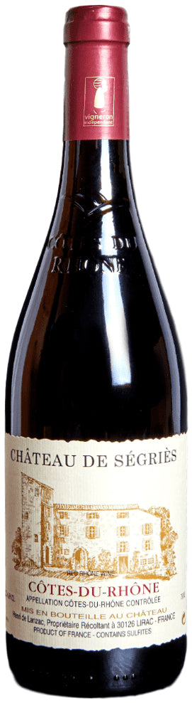 Chateau de Segries Cotes du Rhone 2022  Front Bottle Shot