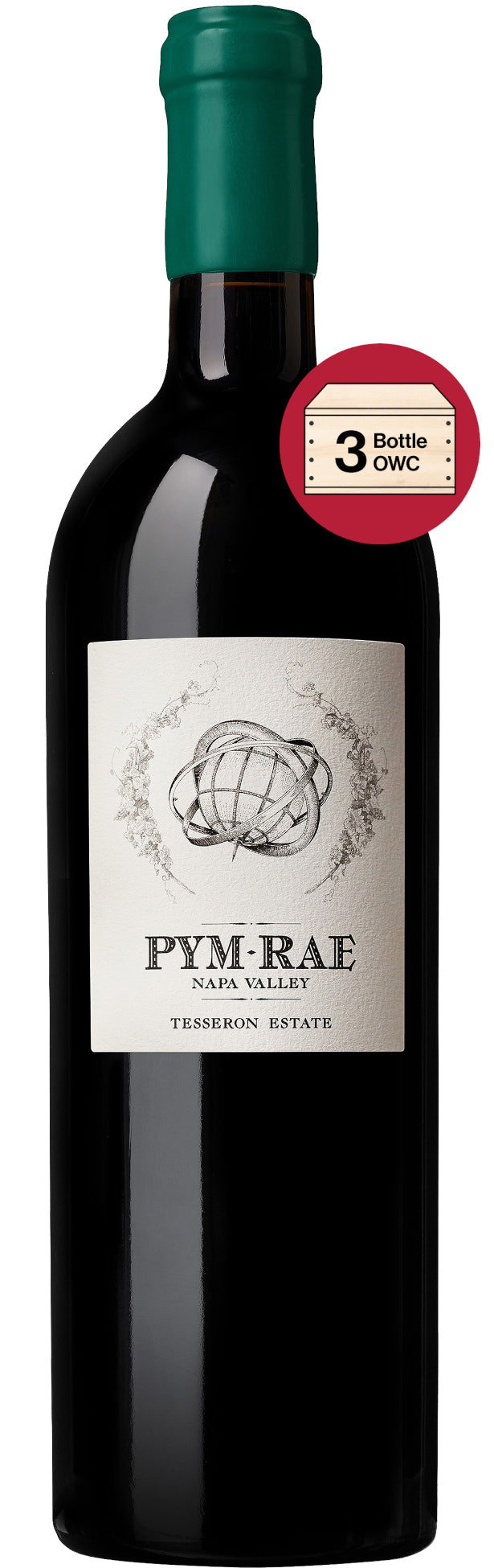 Pym-Rae Tesseron Estate 3-Pack in Wood Case 2019  Front Bottle Shot