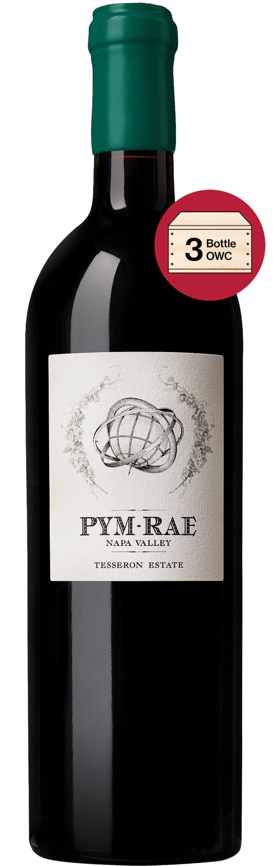 Pym-Rae Tesseron Estate 3-Pack in Wood Case 2019  Front Bottle Shot