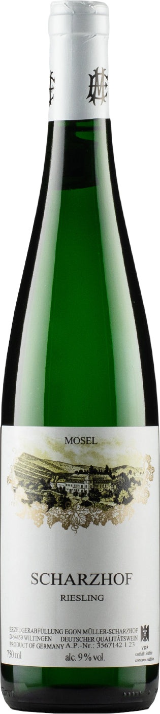 Egon Muller Scharzhof Riesling Qba 2023  Front Bottle Shot