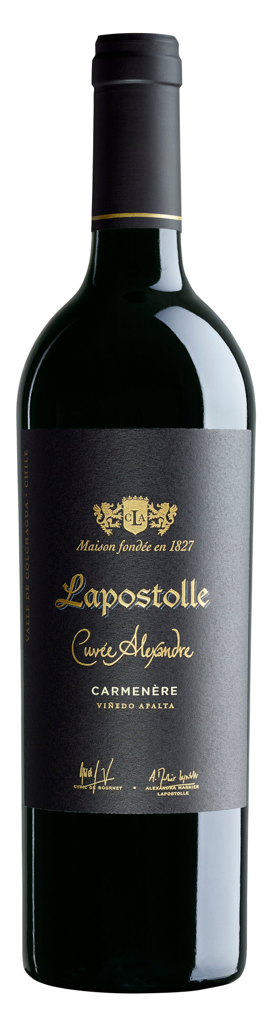Lapostolle Cuvee Alexandre Carmenere 2022  Front Bottle Shot