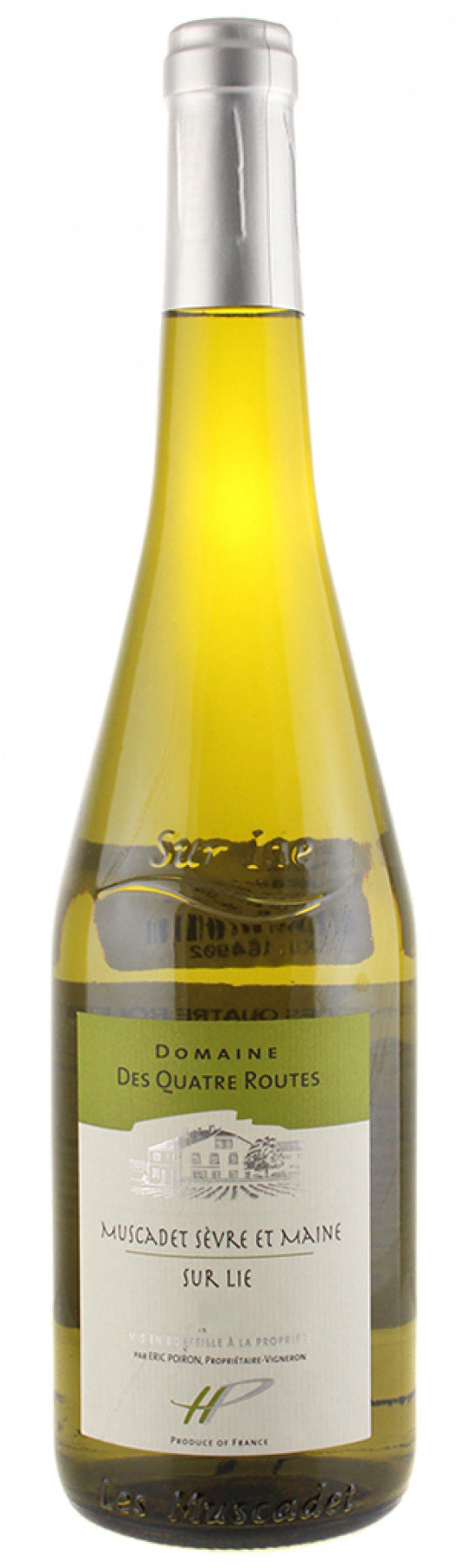 Domaine des Quatre Routes Muscadet Sevre et Maine Sur Lie 2022  Front Bottle Shot