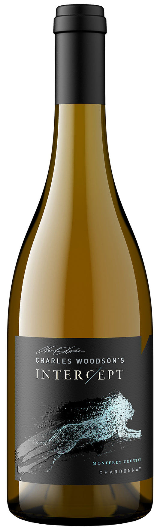 Charles Woodson's Intercept Chardonnay 2022  Front Bottle Shot
