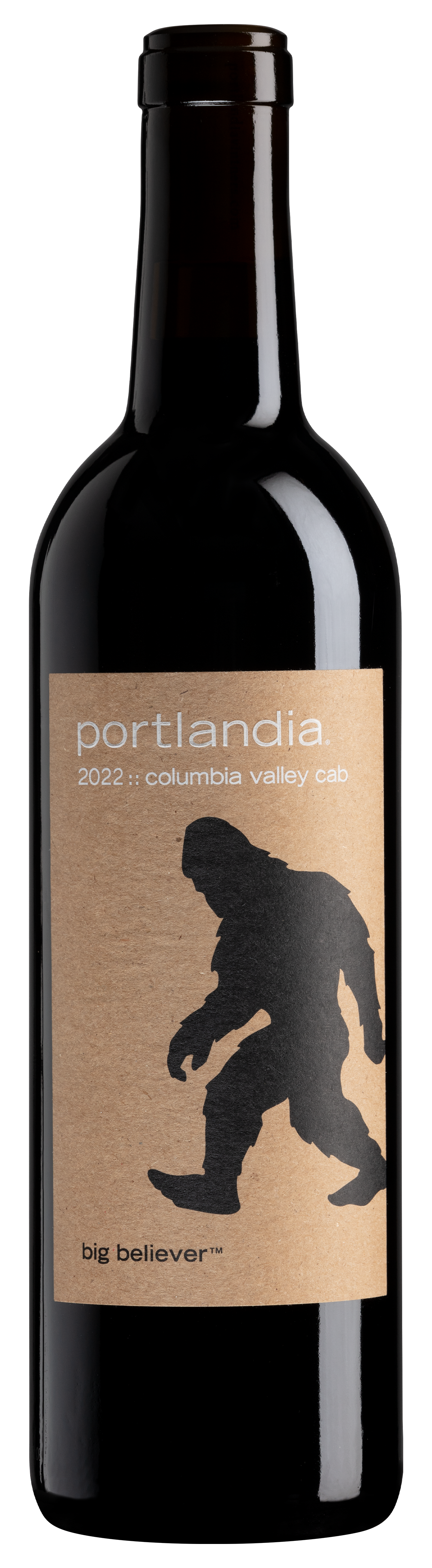 Portlandia Winery Big Believer Cabernet Sauvignon 2022  Front Bottle Shot