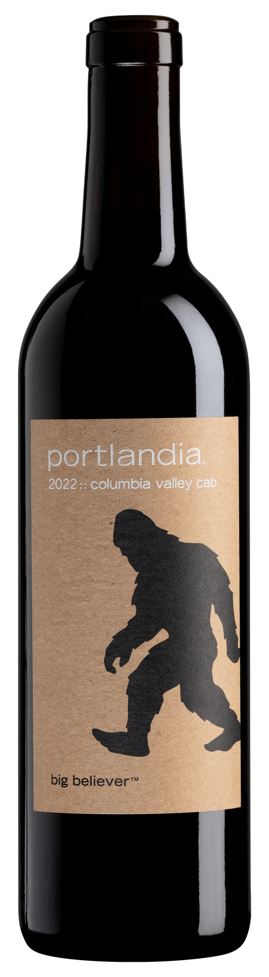 Portlandia Winery Big Believer Cabernet Sauvignon 2022  Front Bottle Shot