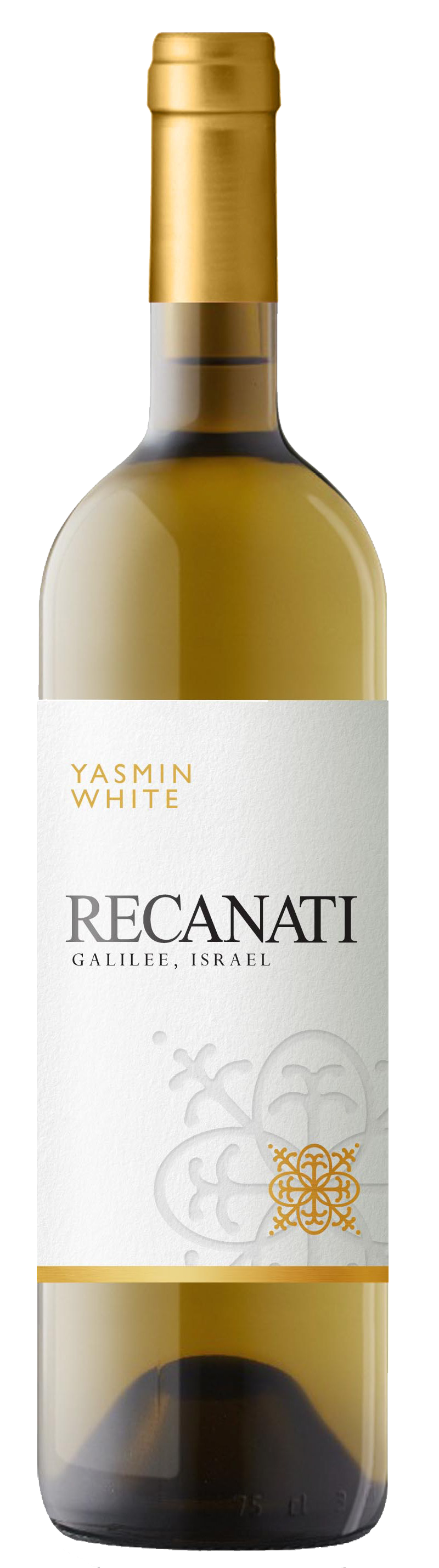 Recanati Yasmin White Blend (OU Kosher) 2023  Front Bottle Shot