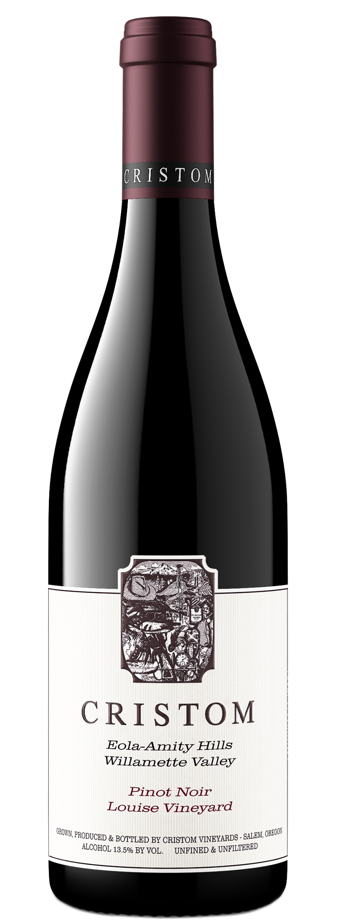 Cristom Louise Vineyard Pinot Noir 2022  Front Bottle Shot