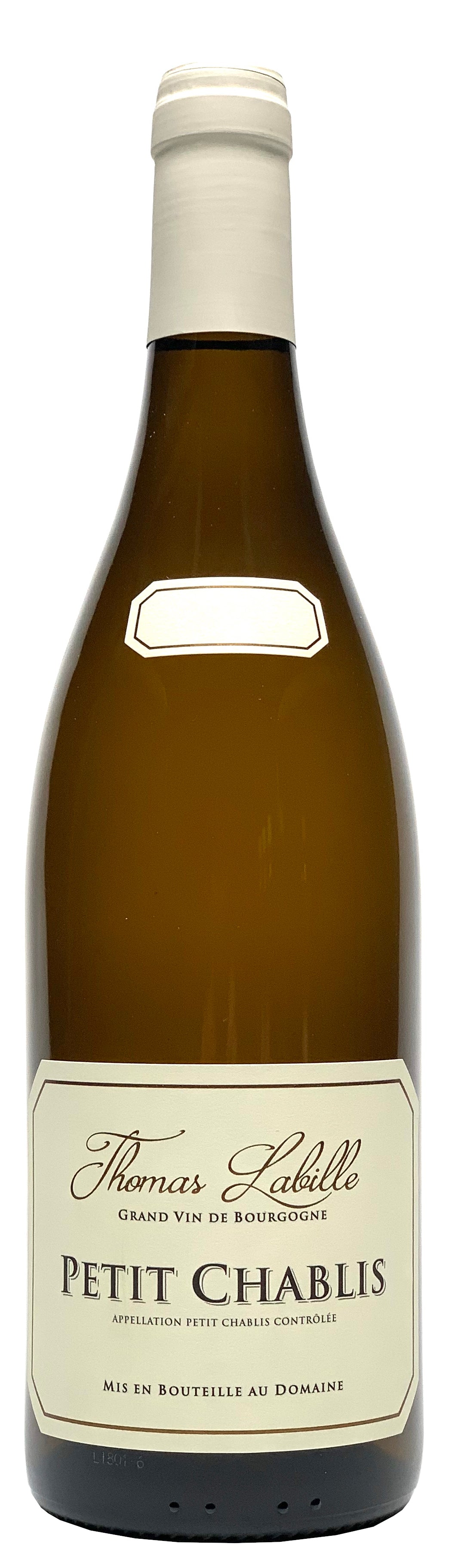 Thomas Labille Petit Chablis 2022  Front Bottle Shot
