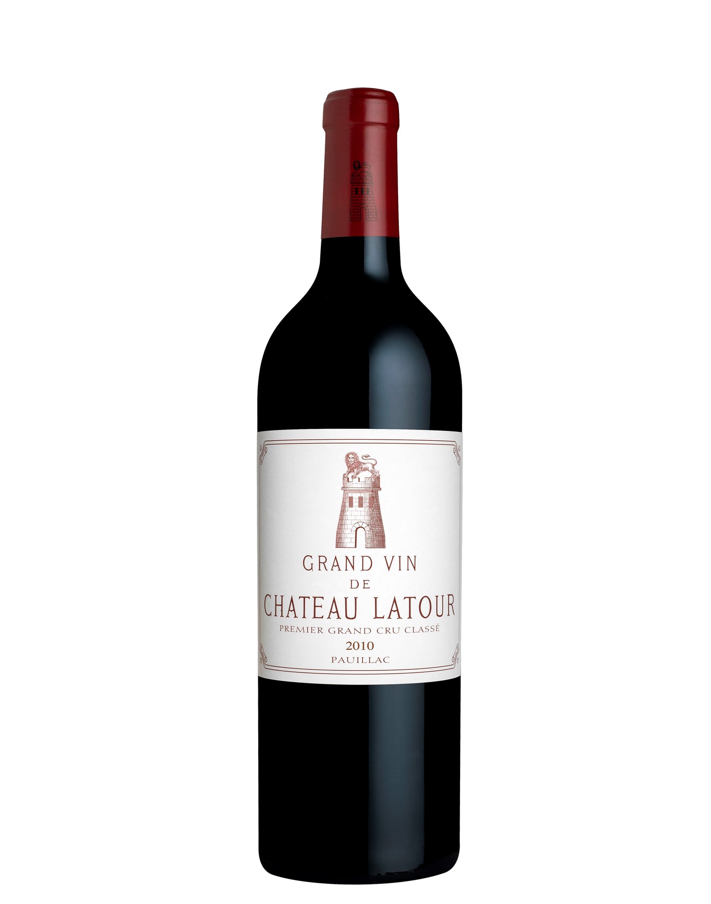 Chateau Latour (1 Bottle in OWC) 2010  Front Bottle Shot