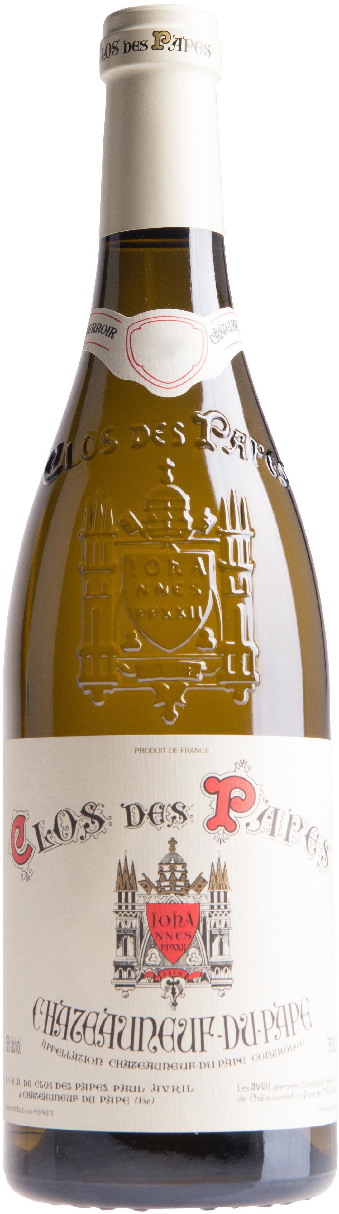 Clos des Papes Chateauneuf-du-Pape Blanc 2019  Front Bottle Shot