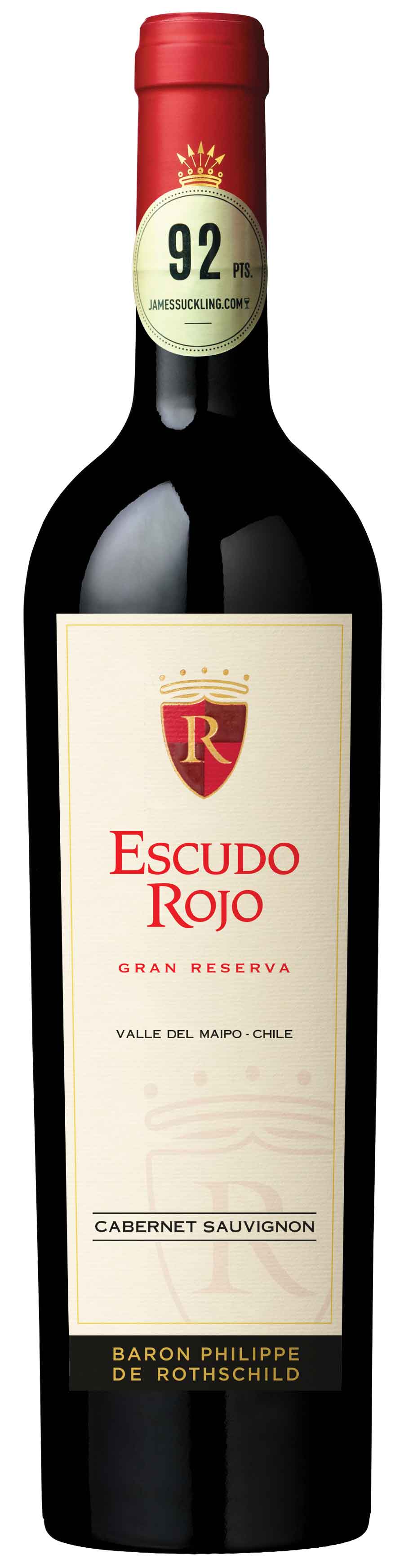 Baron Philippe de Rothschild Escudo Rojo Gran Reserva Cabernet Sauvignon 2022  Front Bottle Shot