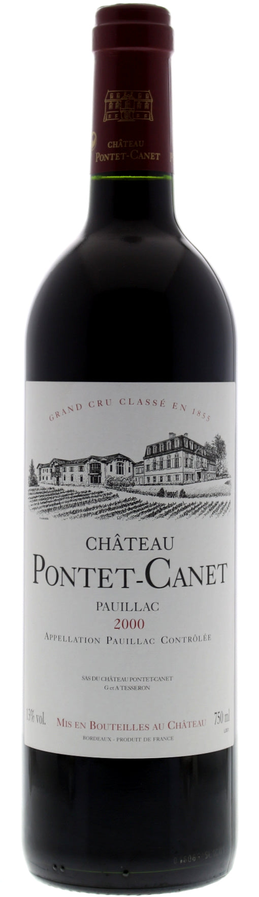 Chateau Pontet-Canet  2000  Front Bottle Shot