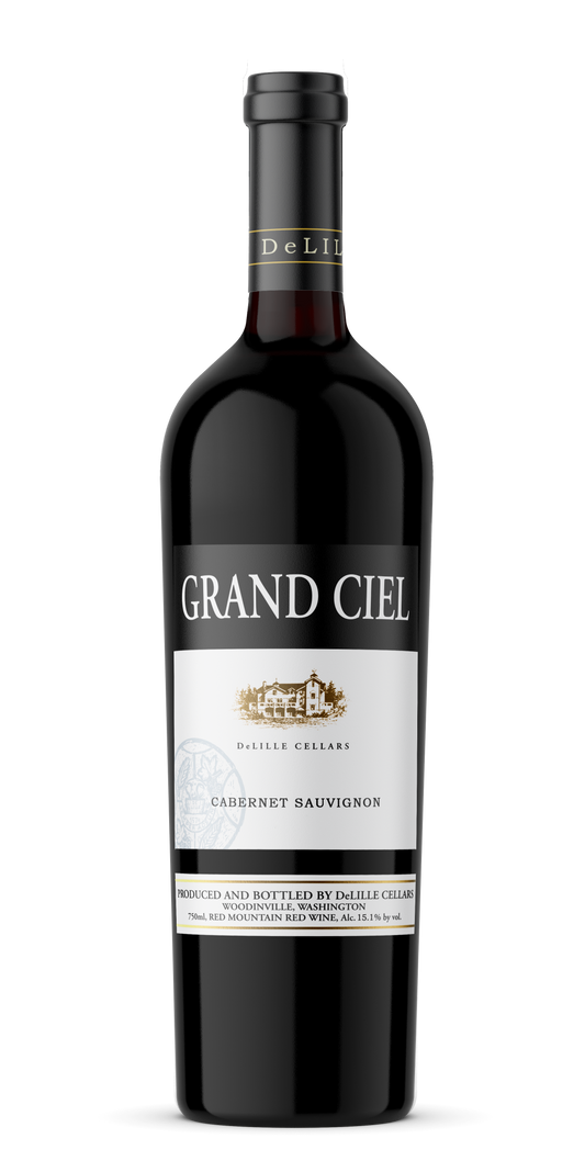DeLille Grand Ciel Cabernet Sauvignon 2018  Front Bottle Shot
