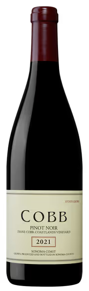 Cobb Wines Diane Cobb Coastlands Vineyard Pinot Noir 2021  Front Bottle Shot