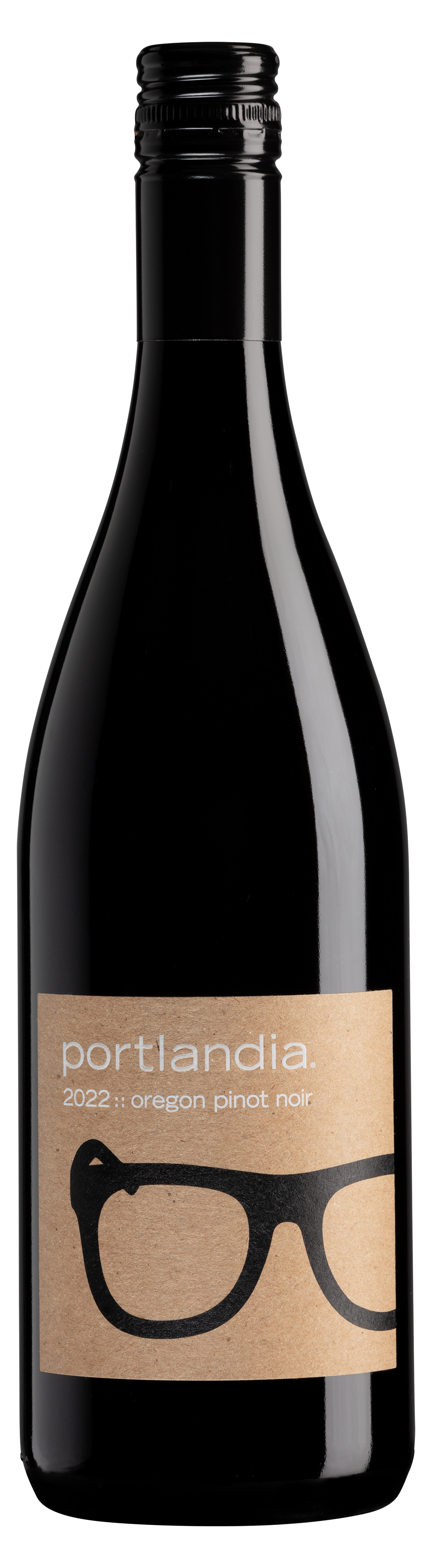 Portlandia Winery Pinot Noir 2022  Front Bottle Shot