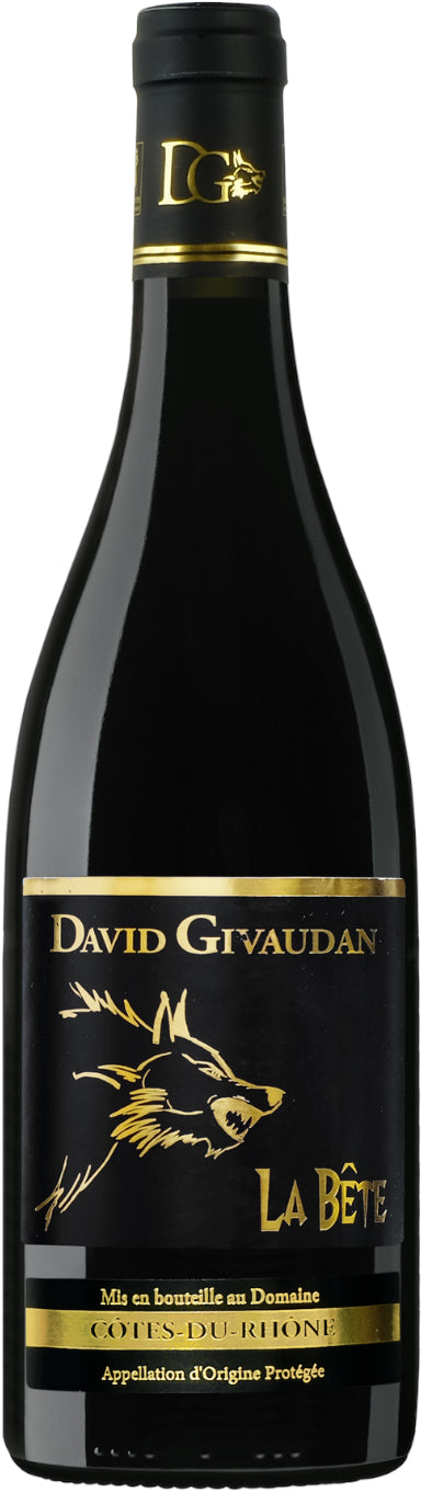 Domaine de Givaudan Cotes-du-Rhone La Bete 2023  Front Bottle Shot