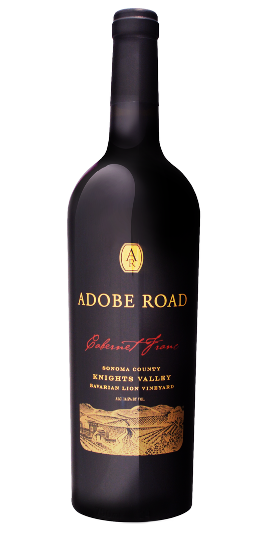 Adobe Road Bavarian Lion Vineyard Cabernet Franc 2018  Front Bottle Shot