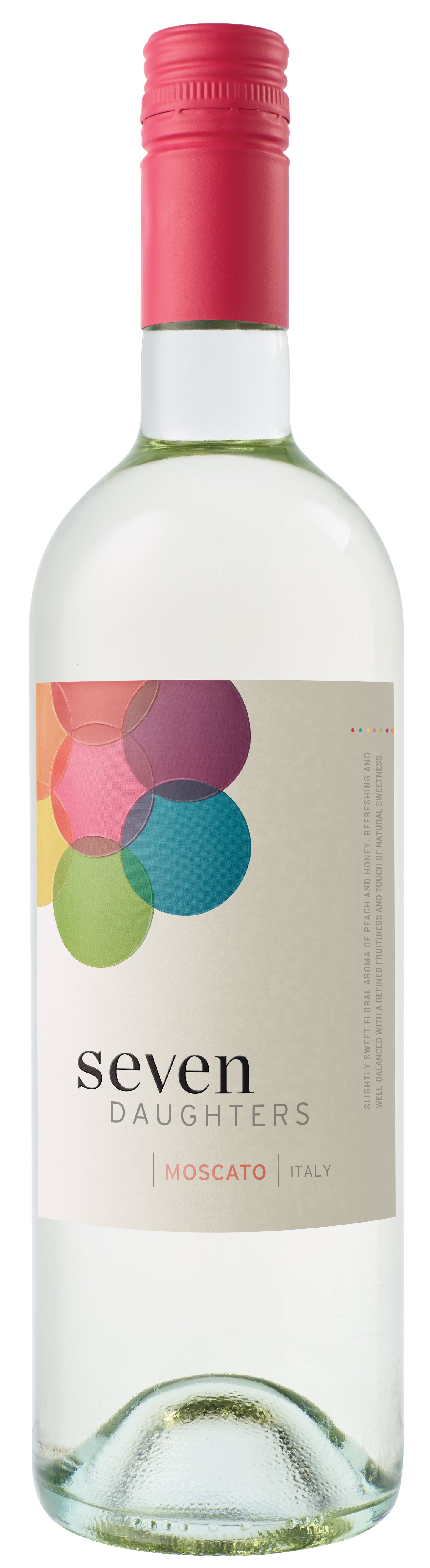Seven Daughters Moscato 2021  Front Bottle Shot