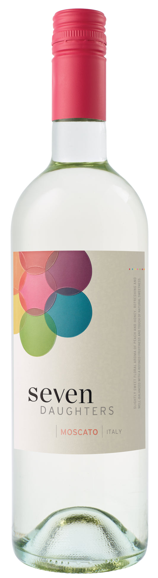 Seven Daughters Moscato 2021  Front Bottle Shot