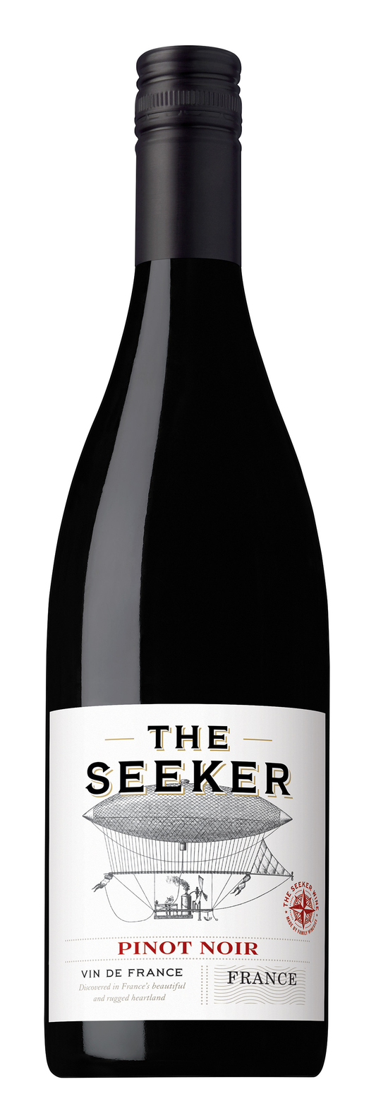 The Seeker Pinot Noir 2021  Front Bottle Shot