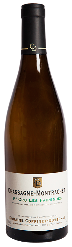 Domaine Coffinet-Duvernay Chassagne-Montrachet Les Fairendes Premier Cru 2021  Front Bottle Shot