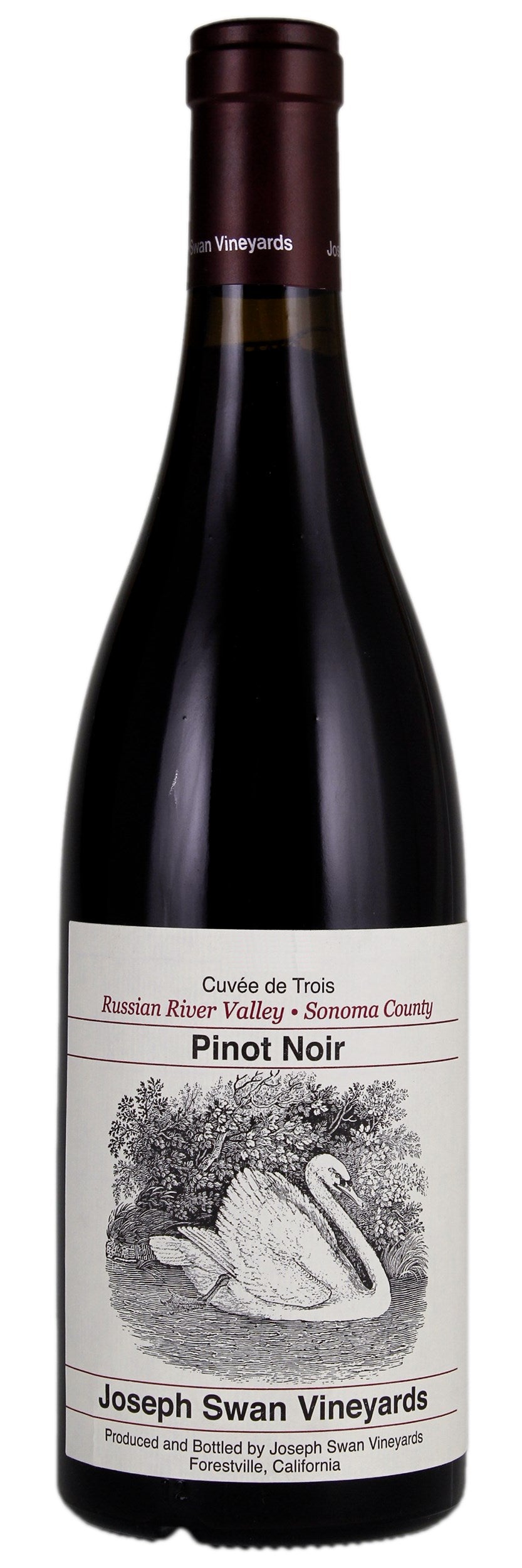 Joseph Swan Cuvee de Trois Pinot Noir 2019  Front Bottle Shot