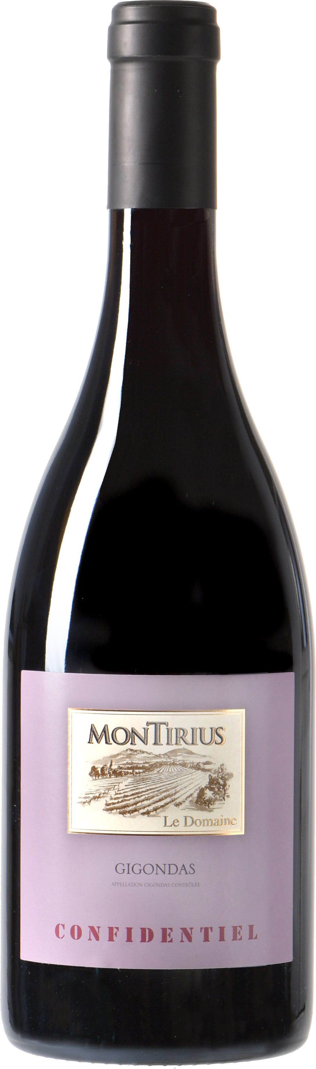 Montirius Gigondas Confidentiel 2016  Front Bottle Shot