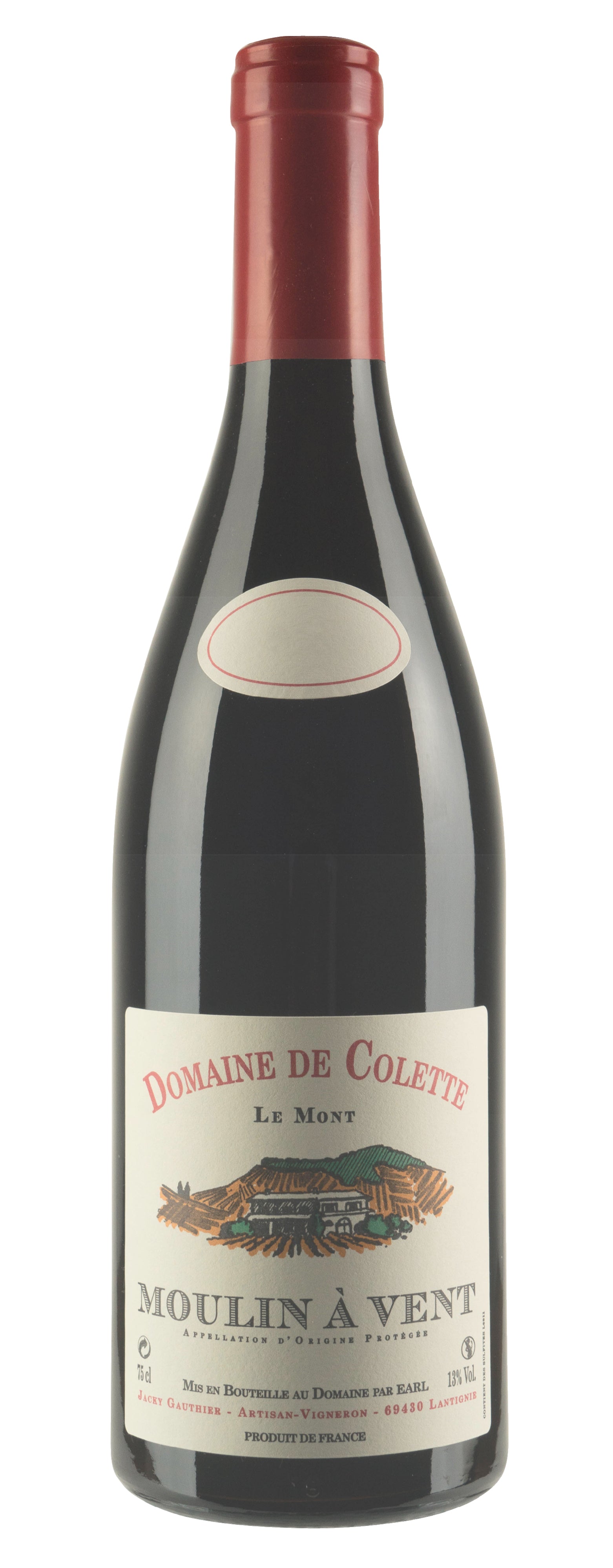 Domaine de Colette Moulin a Vent Le Mont 2022  Front Bottle Shot