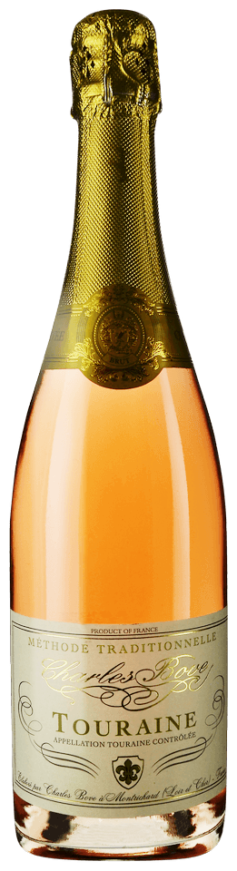 Charles Bove Sparkling Rose  Front Bottle Shot