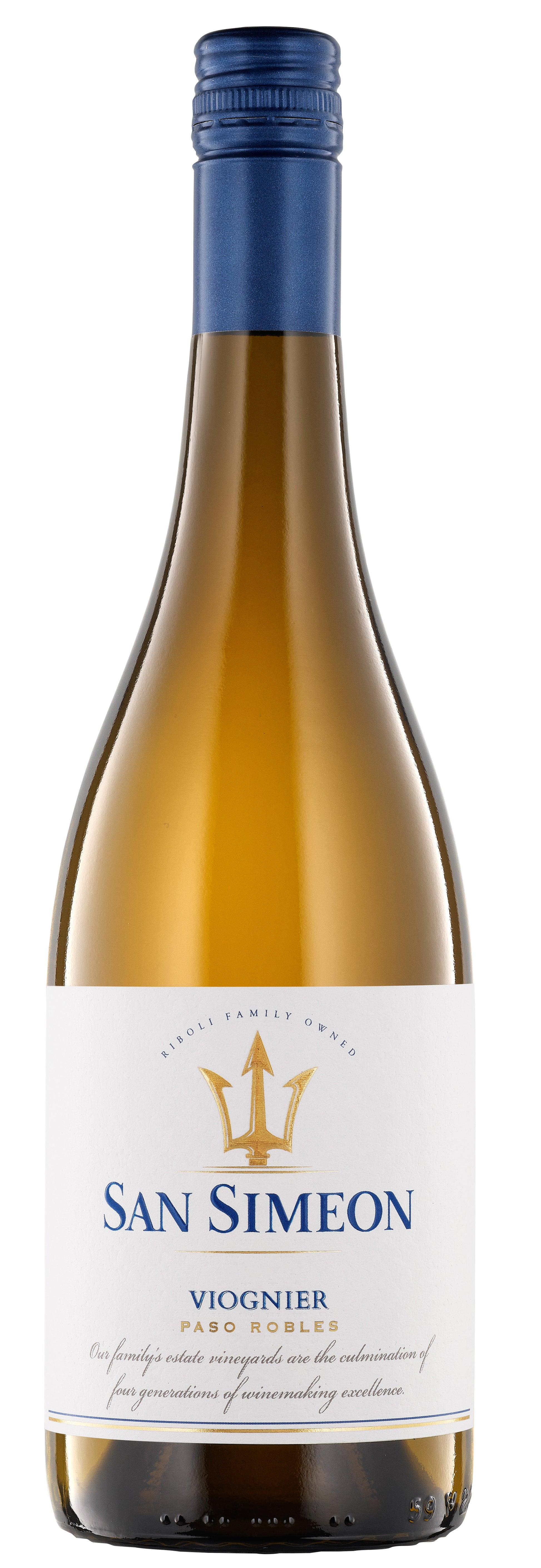 San Simeon Paso Robles Viognier 2023  Front Bottle Shot