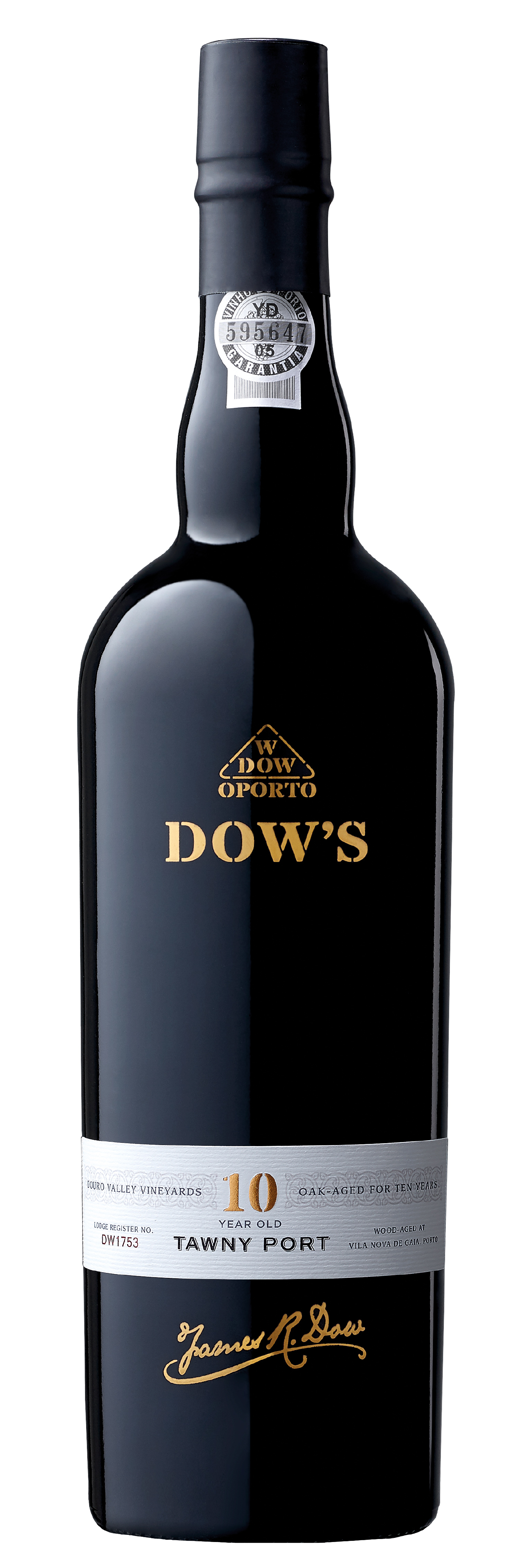 Dow's 10 Year Old Tawny Port  Front Bottle Shot